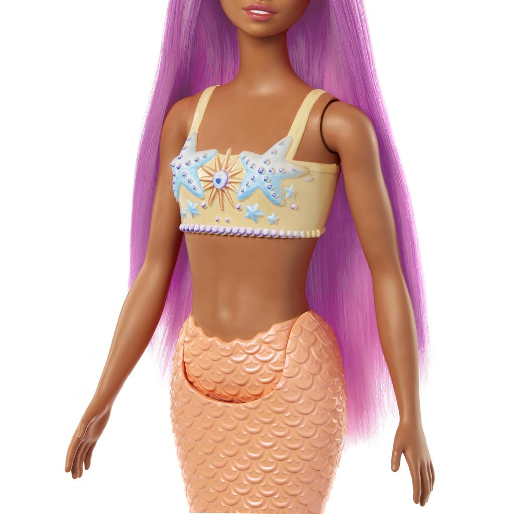Barbie Mermaid Pink Dress-Up Doll House for Pretend Play, Ages 3 and Up, Pink, HRR05