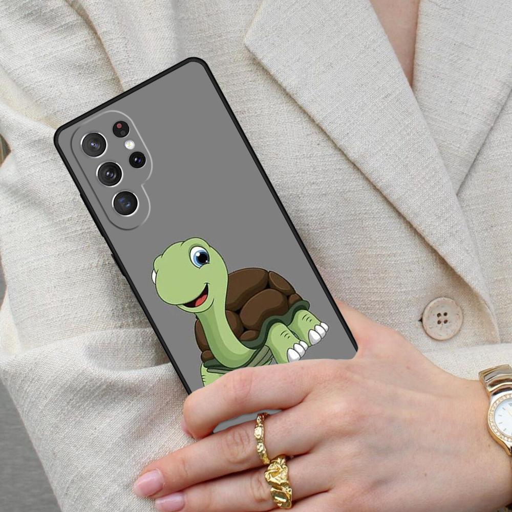 Cartoon Turtle Cell Phone Case for Samsung Galaxy S26 Ultra S25 S24 S23 S22 S21 S20 Note10 Cover