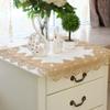 High-End Embroider Bedroom Nightstand Cover Fabric Craft Cover Cloth Embroidered Idyllic European Dust Towel Tablecloth Tablecloth Square Towel
