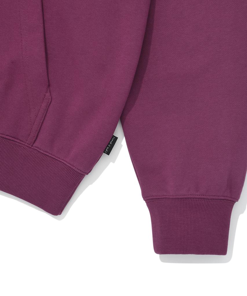 Basic Logo Wappen Hoodie Burgundy