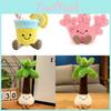 Tree Juice Coconut Coral Shaped Plush Toy Soft Material Romantic Decoration Gift
