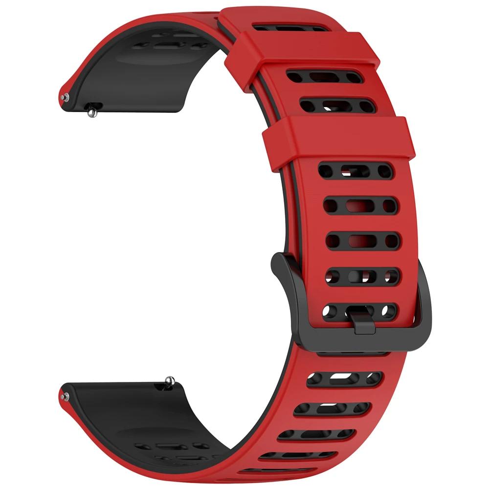 Silicone Sport 22mm Watchband For Huami AMAZFIT BALANCE 2/BIP 6 5/GTR 2e 3Pro 4 47mm Breathable Strap For Garmin Venu 3 Bracelet