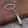 Mini Microphone Music Keychain Microphone Pendant Keychain Retro Sound Pendant Keyring Charm Microphone Music