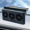 Solar Powered Car Exhaust Fan Eliminate Peculiar Smell Car Radiator Cooling Fan USB Powered Car Window Air Vent Fan for Vehicles