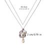 Adjustable Chain Crystal Stone Necklace Fashion forward Crystal Holder Necklace Multicolored Cage Pendant Clavicle Chain