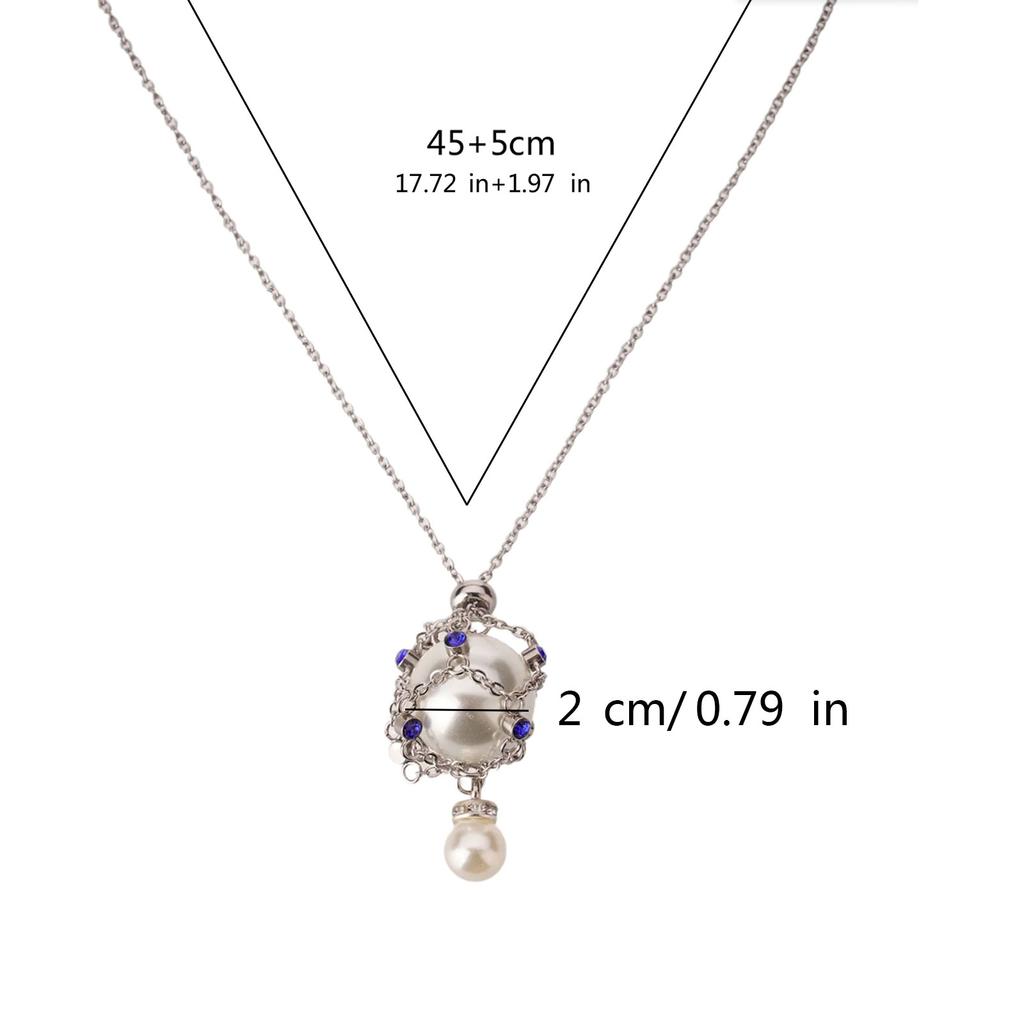 Adjustable Chain Crystal Stone Necklace Fashion forward Crystal Holder Necklace Multicolored Cage Pendant Clavicle Chain