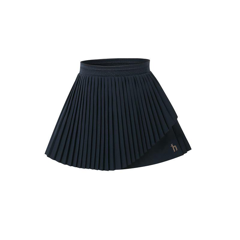 

Spring/Summer Kids College Style Elastic Waist Pleated Sports Skirt Pants 160 (Fits around 150cm)