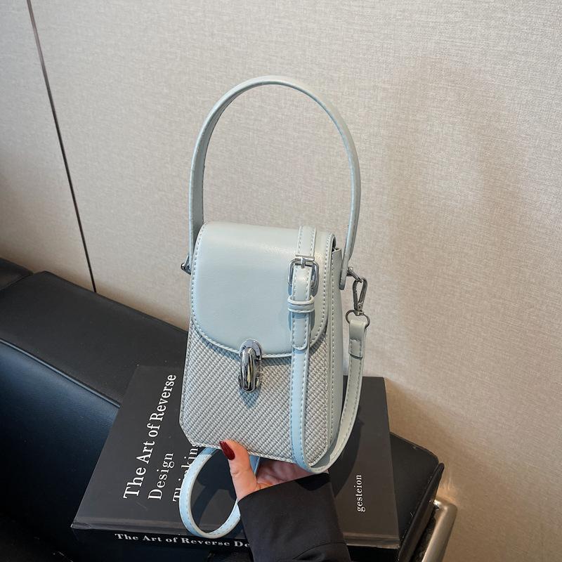 Popular portable small bag women's new fashion mobile phone bag simple casual shoulder messenger bag