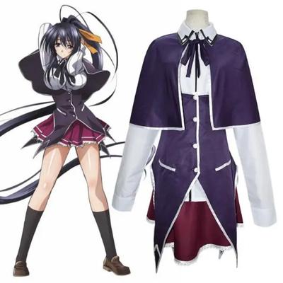 Rias Gremory Cosplay-Kostüme High School DxD Himejima Akeno Uniformanzüge Herren- und Damengrößen Halloween-Party-Kostüm