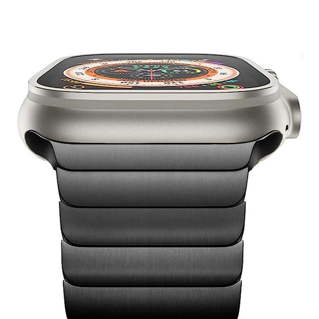 Tytanowy kolorowy pasek Do Apple Watch Ultra 2 49mm 9 8 7 5 se 6 pętla dla iwatch 45 41 42 44 38 40mm stal nierdzewna bransoleta Pasek