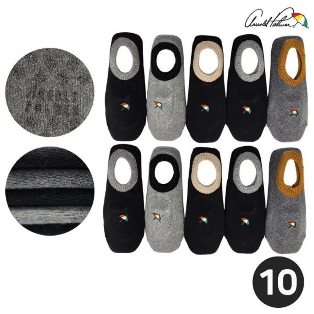 Arnold Palmer Women's Non-Slip Thick Plain Pile Winter Socks 10 Pairs Made In Korea