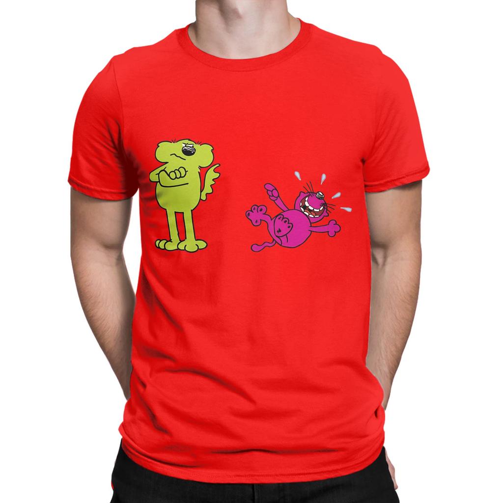 Roobarb and cCustard Dog and from Childrens TV Essential Funny 100 Cotton TShirt Roobarb and cCustard Tees Tops For Unisex