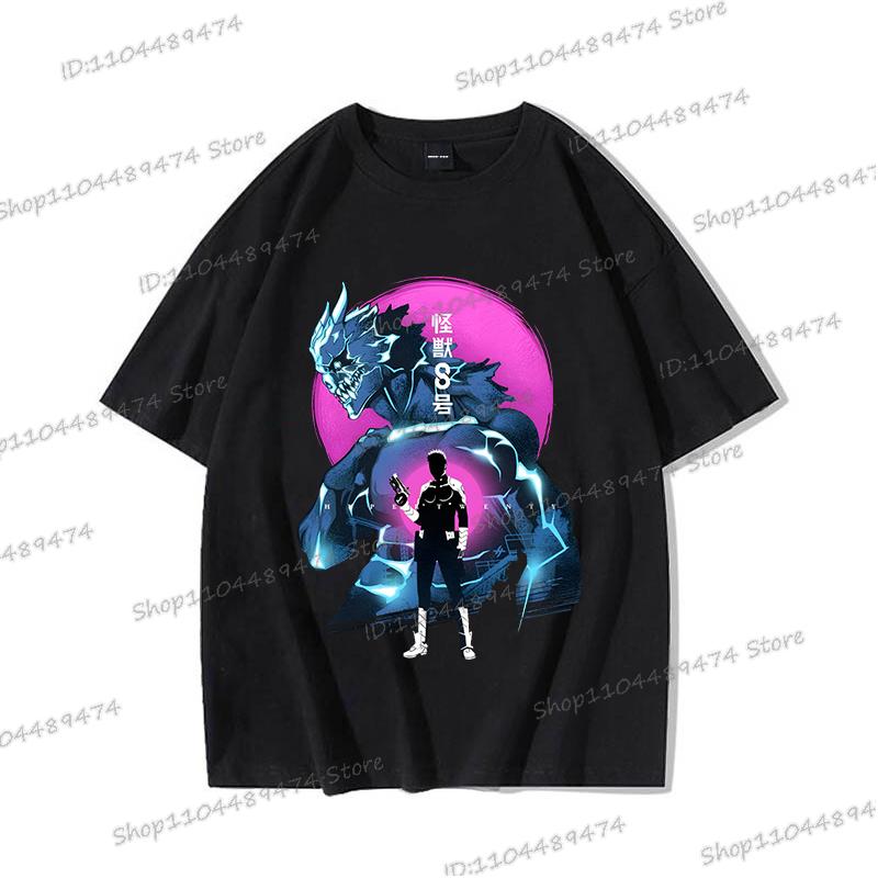 

Аниме Футболка Кайдзю № 8 Кафка Хибино Мужская Смешная Манга Футболки Свободная Круглый Вырез Графические Футболки Y2K Комикс Кайдзю № 8 Хлопковая Футболка 3XL