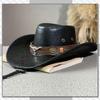 Chrome Crane Western Cowboy und CB296 Hut, Vintage, Outdoor, Stilvoll, Herren Damen, (Kaffee)