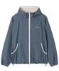 Offener Hof(Oy) Geprüfter Kapuzen-Windbreaker - Marineblau