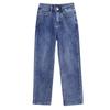 2025 Women's High-Waisted Stretch Slim-Fit Straight-Leg Cigarette Jeans for Spring and Autumn.