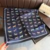 New Modern Polka Dot Printed Silk Scarf Square Scarf High-end Shawl Sunscreen Neck Small Square Scarf Headscarf Women's Scarf