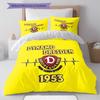 Dynamo Dresden Pattern Bedding,Quilt Set Quilt Cover Pillowcase Home Birthday Gift(1 * duvet cover + 2 * pillowcase, without core)