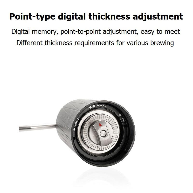 Manual Coffee Grinder Hand Adjustable Steel Core Burr For Kitchen Portable Hand Espresso Coffee Milling Tool