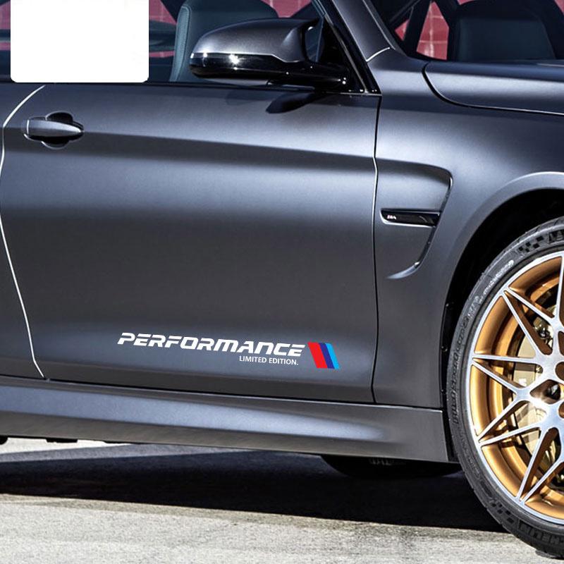 2 Stück Mperformance Auto Karosserie Aufkleber Für BMW E30 E36 E39 E46 E60 E61 E64 E70 E71 E85 E87 E90 E83 F10 F20 F30 E80 M3 M5