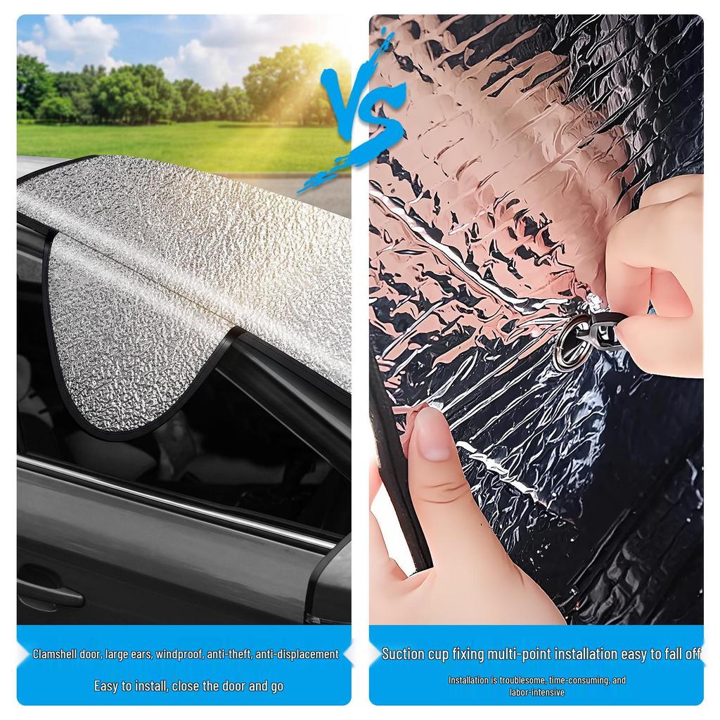 Universal Car Front Windshield Sunshade and Snow Shield