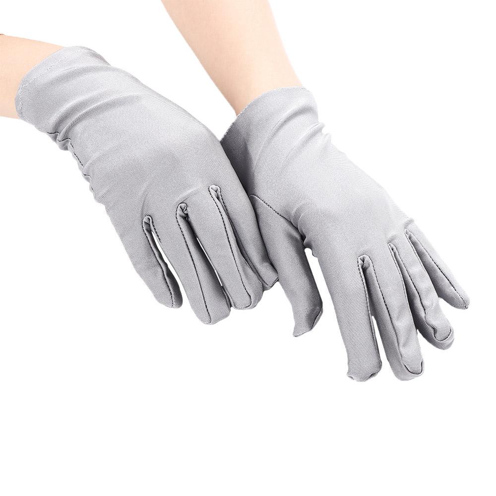 Girl Stretch Formal Wedding Gloves Satin Gloves Party