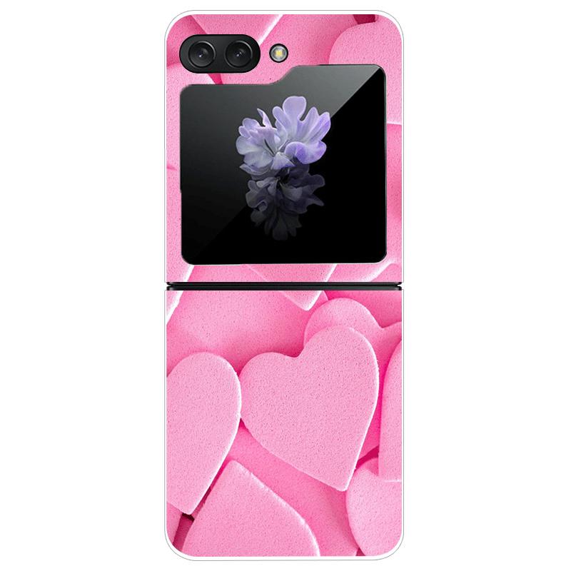 Transparent Case For Samsung Z Flip7 5G Fashion Printing Hard PC Clear Phone Cover For Galaxy Z Flip 7 Protective Fundas Shells