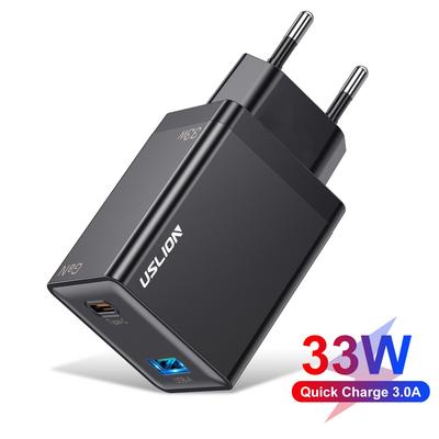 33W GaN USB C Charger PD Fast Charging For iPhone 15 14 13 12 Max Pro iPad EU Plug USB Type C Fast Charger For Xiaomi Samsung