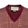 GUCCI Sweaters Men's Red V-neck Moderate Other 716358-XKCO0-6385