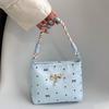 Small Square Soft Handbag With Inner Phone Pocket For Summer Daily Wear