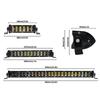 5.5" 13.7" 21.8'' 6D Lens LED Bar for Off Road Barra LED 4x4 Work Light Bar Double Row Light Driving Front Bumper Grille
