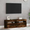 Vidaxl Szafki Pod Tv Z Led, 2 Szt., Przydymiony Dąb, 60X35X40 Cm