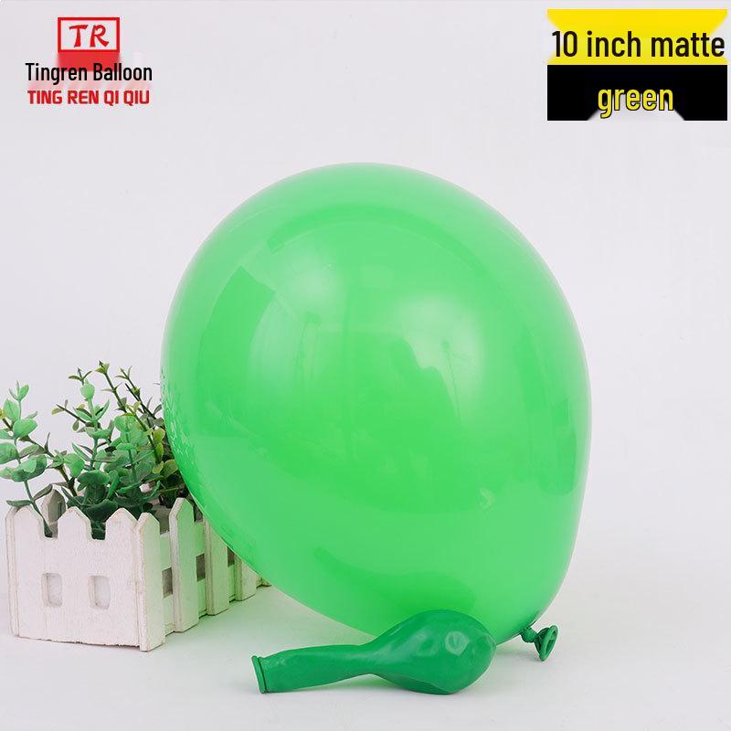 10-inch Wedding Celebration Matte Balloons - Pack of 1.8g Round Latex for Party Decorations & Arrangements.