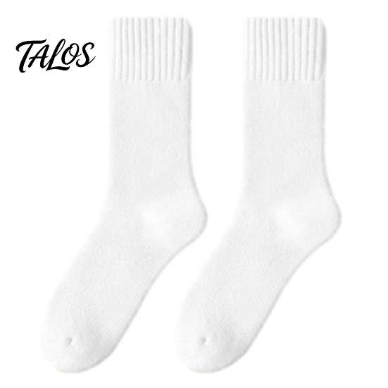 Insulated Boot Socks for Winter Thickened Plush Men, Thermal Fleece Lined Crew Socks, Soft Warm Outdoor Sports Hosiery Mid-calf Elastic Cozy