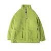 Winter New Corduroy Stand Collar Loose Cotton-padded Clothes Women's Plus Size Cotton-padded Jacket Bread Coat.