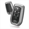 CARMATE Car Key Case Toyota E Carbon Style Gunmetal Lightweight Thin Hard Shell Type Yaris Aqua Alphard DZ568
