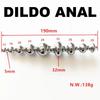 Duplex Multifunction Metal Beads Butt Plug with Moveable Fake Dildo G Spot Wand for Women Prostate Massager Vaginal Sex Toys