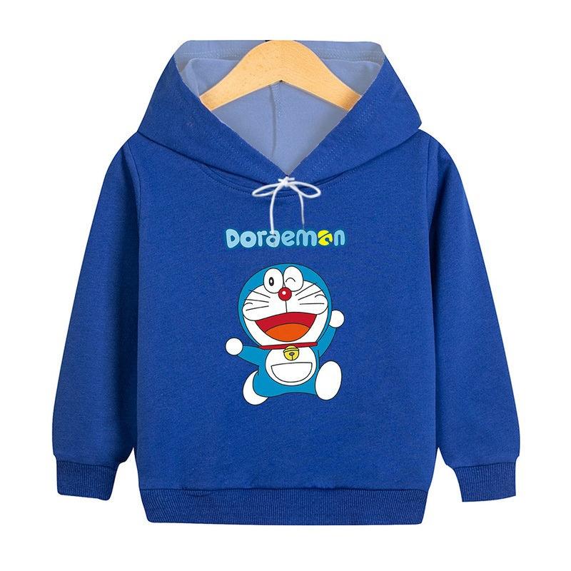 

2025 New Cute Doraemon Cartoon 3D Printed Hooded Sweatshirt for Autumn and Winter, Loose and Comfortable Daily Casual Jacket 3XL