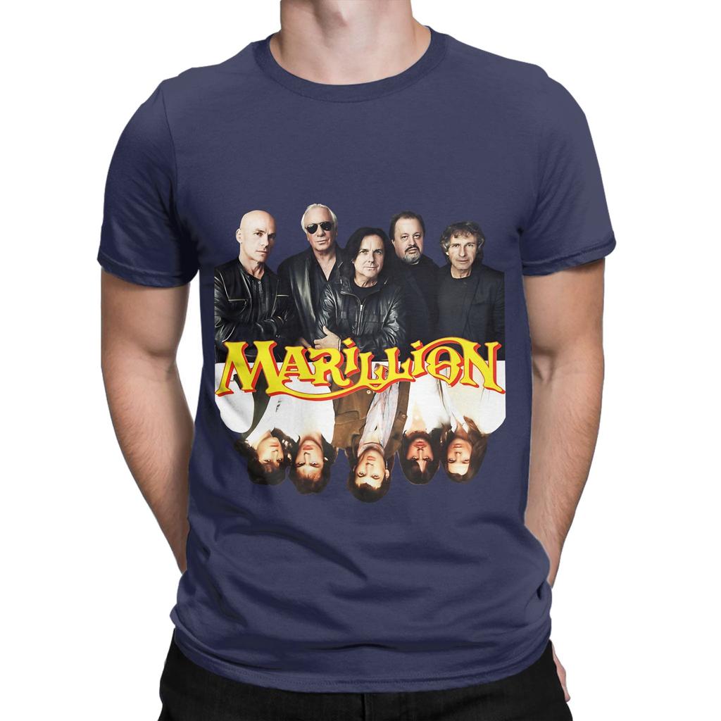 Marillion Mitglieder Vorher Nachher Lustige Grafik 100% Baumwolle T-Shirt Marillion Oberteile T-Shirts Für Unisex
