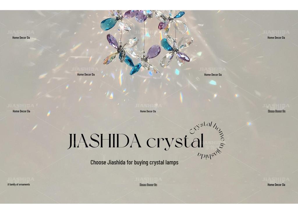 Lustră pandantiv din Cristal cu Flori de Lux Franceză 2025 pentru Dormitor sau Hol