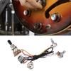 2 Volume 1 Tone 1 Jack 500K Pots 3 Way Switch Wiring Harness for Electirc Guitar Bass
