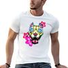 Slobbering Pit Bull Day Of The Dead Sugar Skull Pitbull Dog Tshirt T Shirts For Unisex Graphic Tees T Shirts Cotton 100 Tshirt