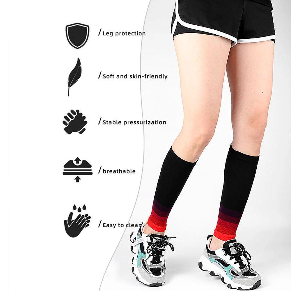 1Pair Calf Compression Sleeves 20 30Mmhg Running Socks For Shin Splint Varicose Vein Relief Men Women Sports Support