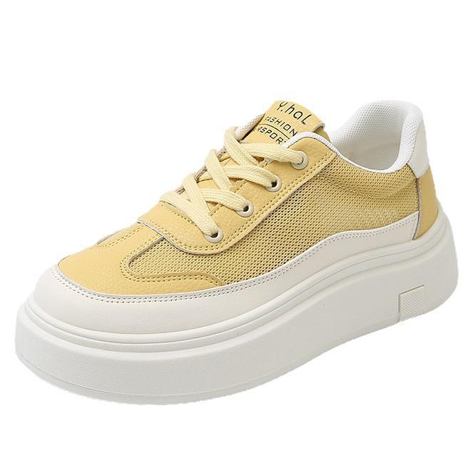 Versatile Breathable Little White Shoes 2025 Summer New Women's Shoes Shoes Popular Mesh Platform Casual Sports Shoes Board Shoes