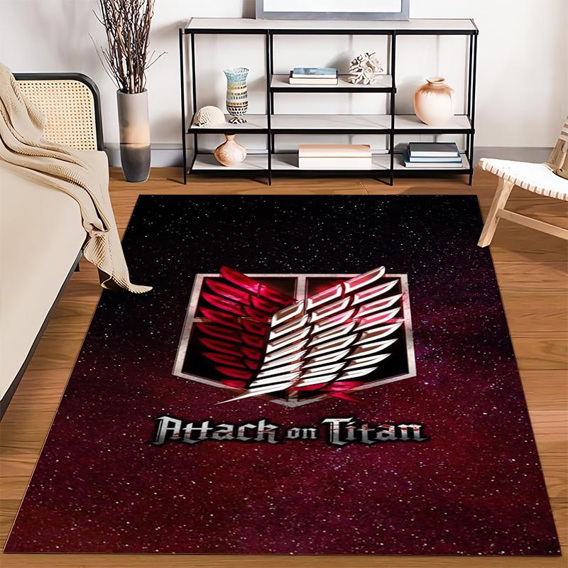 Attack On Titan Themed Carpet with Wings of Freedom Design Suitable for Use As an Anti-slip for Living Room Bedroom Sofas