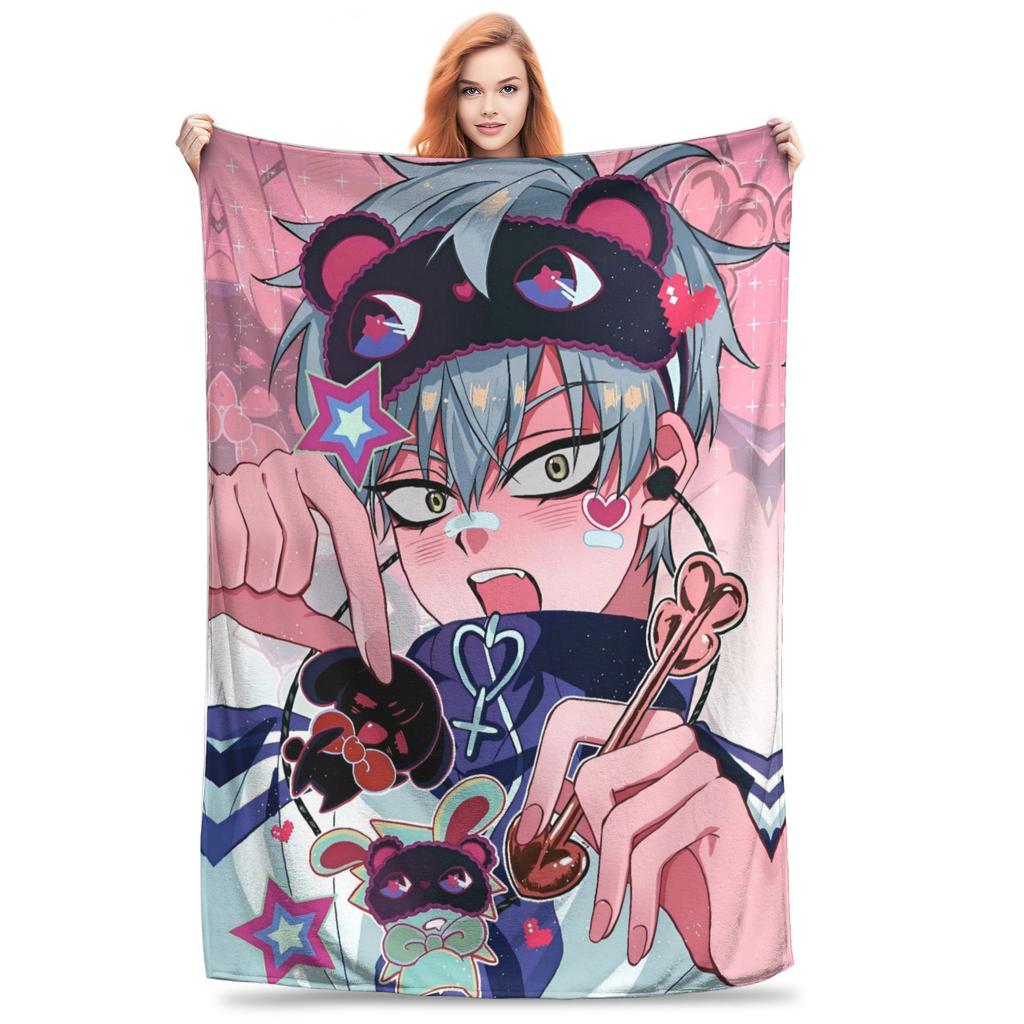 Anime Alien Stage Super Soft Blankets  Kids Plush Bedding Throws Aesthetic Home Decor Flannel Bedspread Sofa Bed Cover