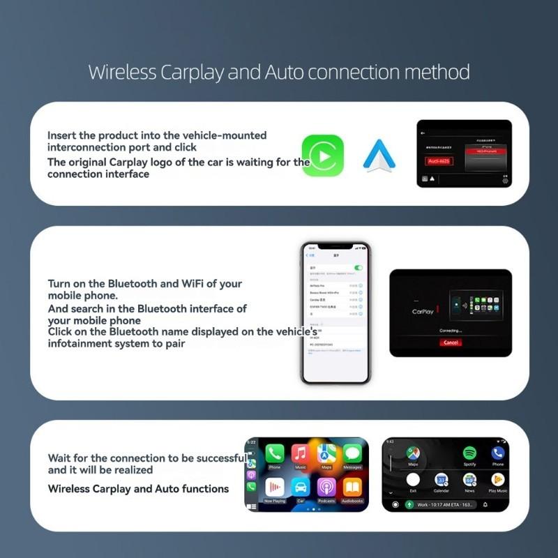 Durable-Universal Wireless For Carplay Box Adapter For Car For Carplay Compatibility Via Wired Connection