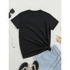 Europäische Größe Exquisites Rosenmuster Mode Lässig Kurzarm Sommer Passform Rundhals Damen-T-Shirt