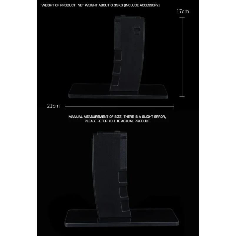 Rifle Display Stand for AR 15/M4 Mag Mount AR 15 Style Rifle Rack for GBB/AEG AR-15 Shooting Mount and Sighting Stand