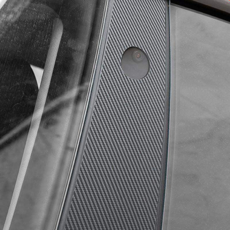 For Tesla 2025 Model Y Protective Film A-pillar B-pillar Scratch Proof TPU Film Carbon fiber pattern sticker